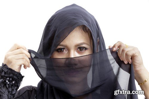 Stock Photos - Muslim girls, 25xJPG