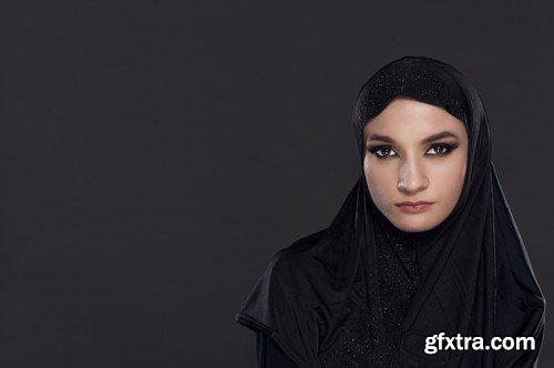 Stock Photos - Muslim girls, 25xJPG