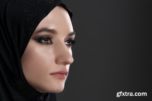 Stock Photos - Muslim girls, 25xJPG