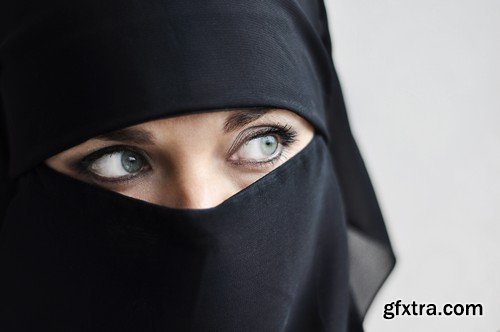 Stock Photos - Muslim girls, 25xJPG