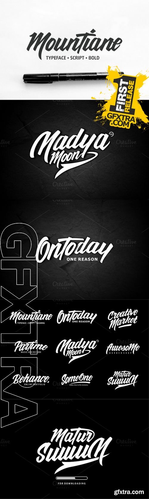 MounTiane Typeface - CM 247335