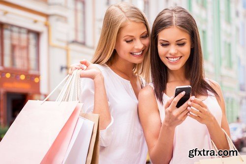 Girlfriends and shopping 12x JPEG