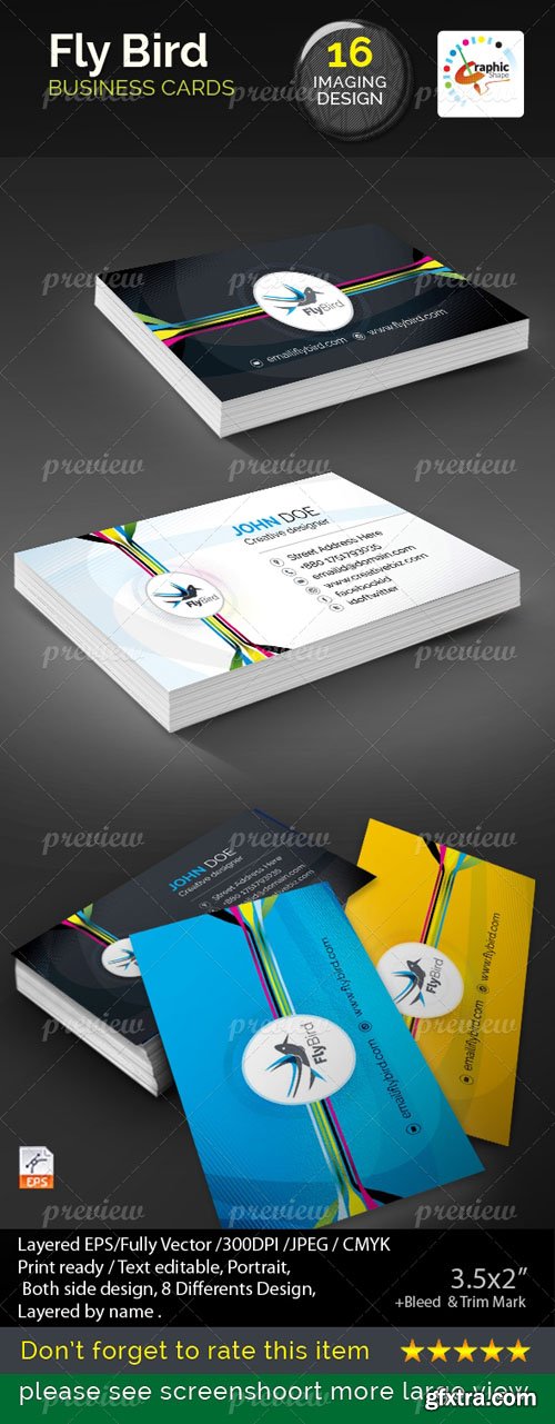 Fly Bird Business Cards