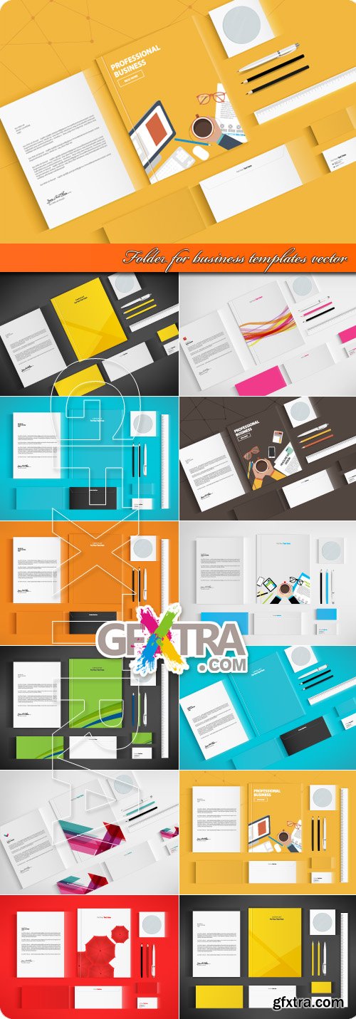 Folder for business templates vector