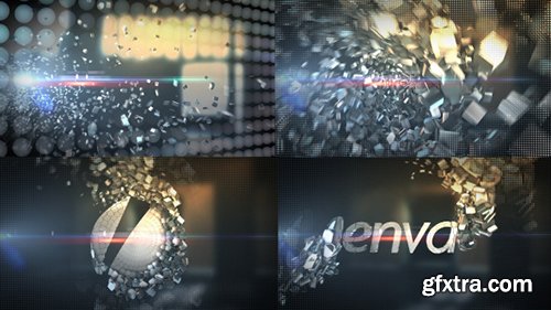 Videohive Metallic Crystal Logo Text Reveal 6502180