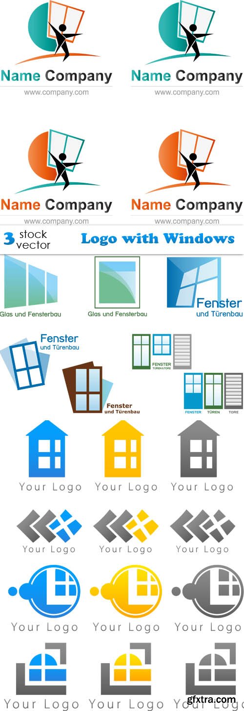 Vectors - Logo with Windows