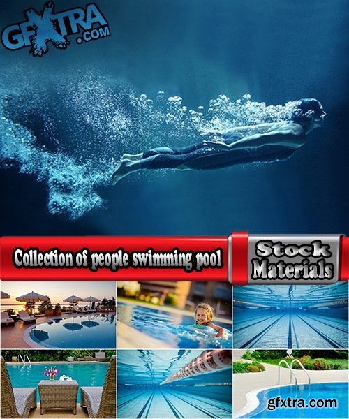 Collection of people swimming pool swimming child family inflatable mattress 25 HQ Jpeg