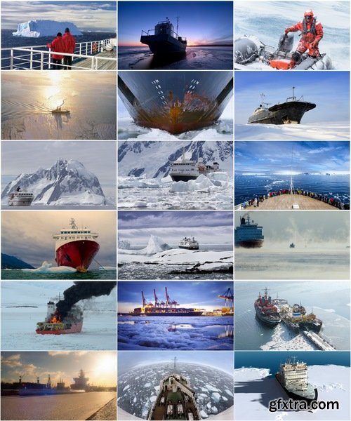 Collection icebreaker Arctic ice drift icebreaker ship for ice iceberg north 25 HQ Jpeg