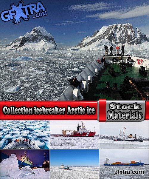 Collection icebreaker Arctic ice drift icebreaker ship for ice iceberg north 25 HQ Jpeg