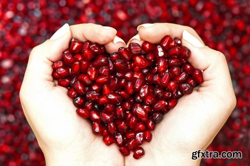 Collection pomegranate juice garnet seed vitamin set 25 HQ Jpeg