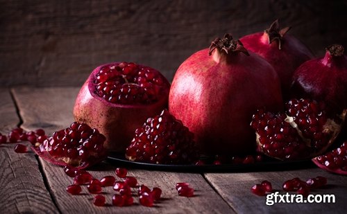 Collection pomegranate juice garnet seed vitamin set 25 HQ Jpeg