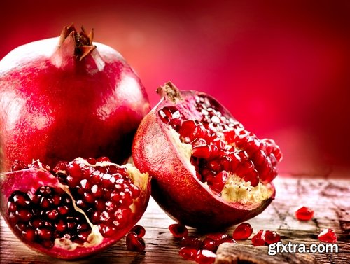 Collection pomegranate juice garnet seed vitamin set 25 HQ Jpeg