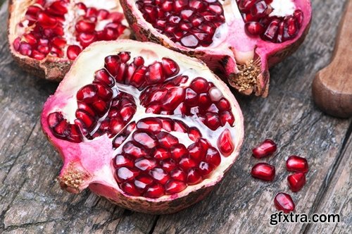 Collection pomegranate juice garnet seed vitamin set 25 HQ Jpeg