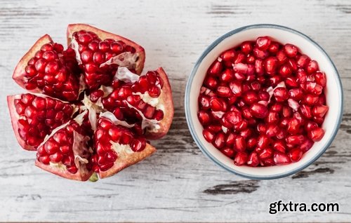 Collection pomegranate juice garnet seed vitamin set 25 HQ Jpeg