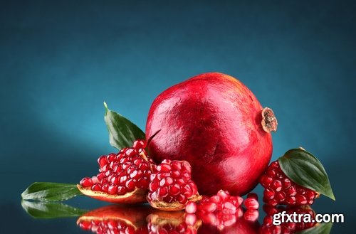 Collection pomegranate juice garnet seed vitamin set 25 HQ Jpeg