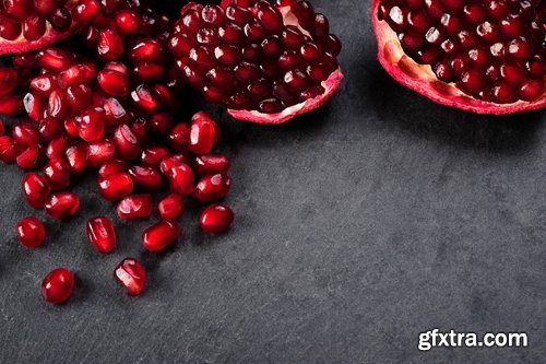 Collection pomegranate juice garnet seed vitamin set 25 HQ Jpeg