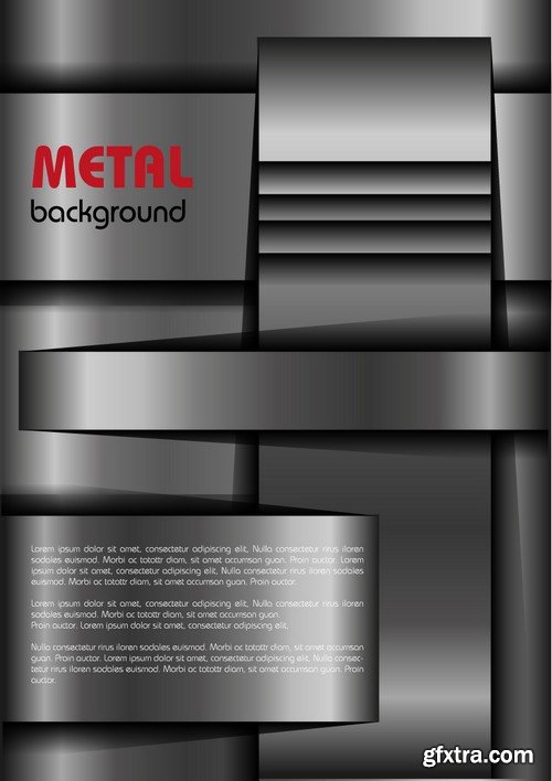 Stock Vectors - Metal background 9, 25xEPS