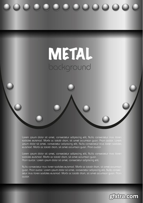 Stock Vectors - Metal background 9, 25xEPS