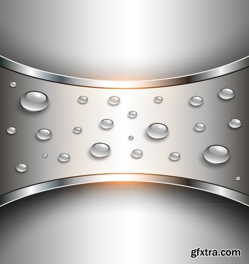 Stock Vectors - Metal background 9, 25xEPS