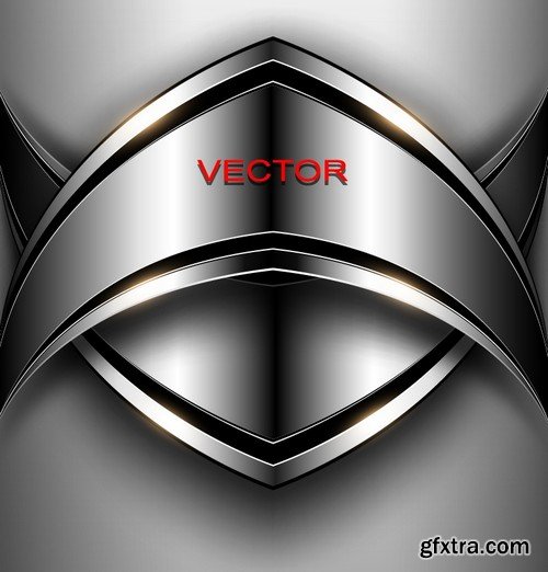 Stock Vectors - Metal background 9, 25xEPS