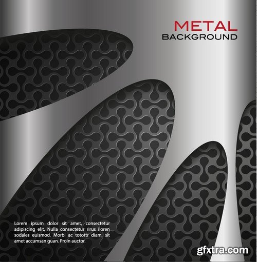 Stock Vectors - Metal background 9, 25xEPS