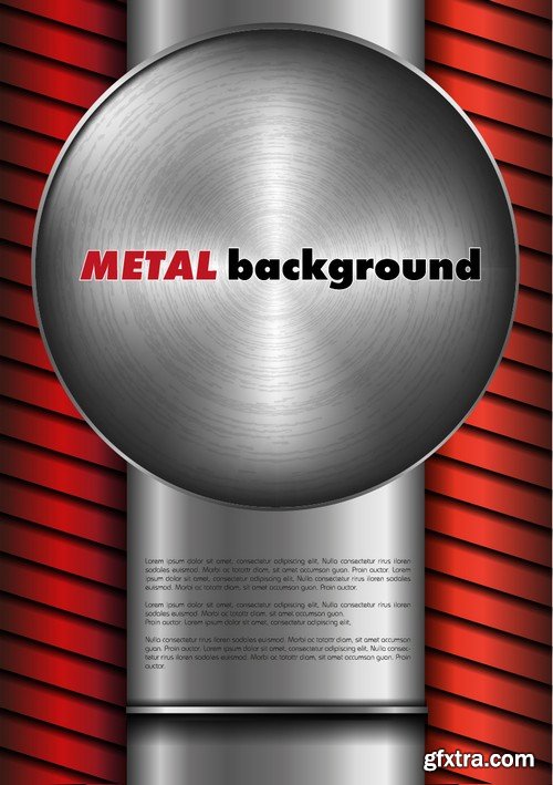 Stock Vectors - Metal background 9, 25xEPS