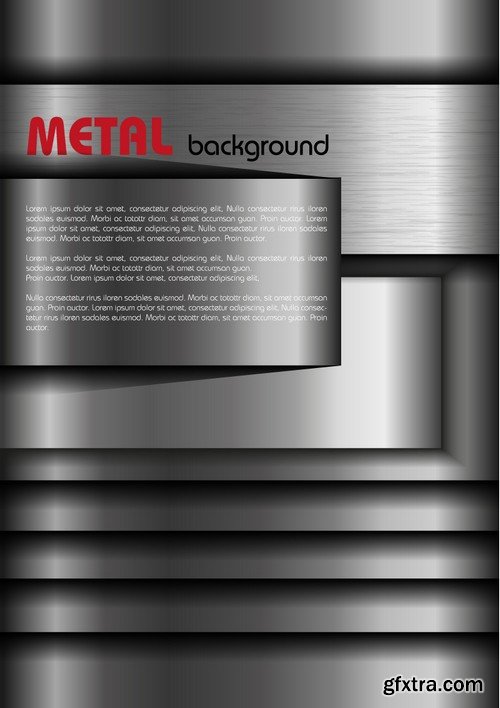 Stock Vectors - Metal background 9, 25xEPS