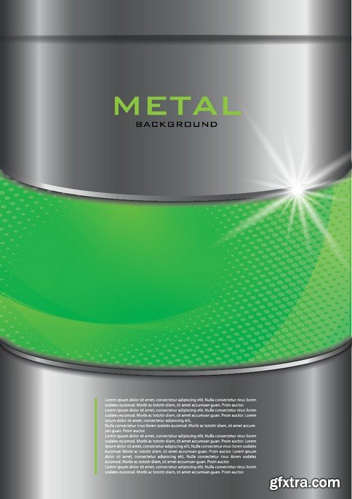 Stock Vectors - Metal background 9, 25xEPS