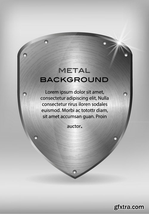 Stock Vectors - Metal background 9, 25xEPS