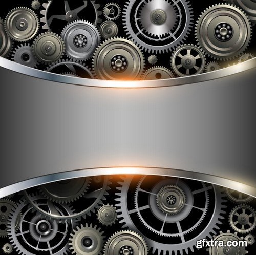 Stock Vectors - Metal background 9, 25xEPS