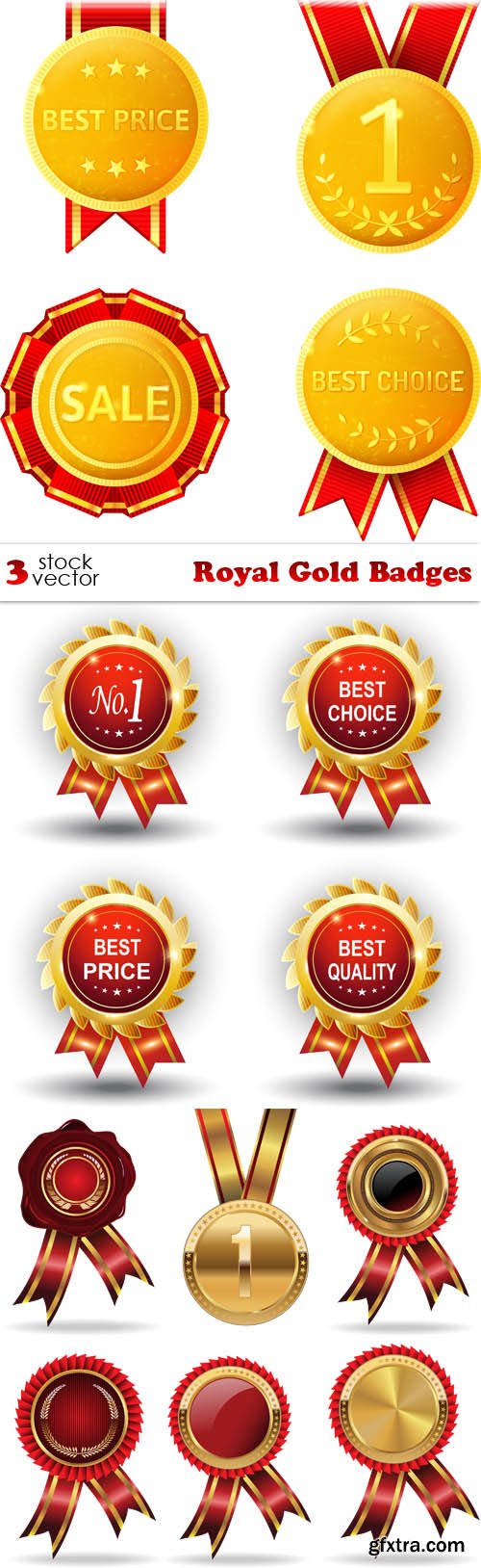 Vectors - Royal Gold Badges