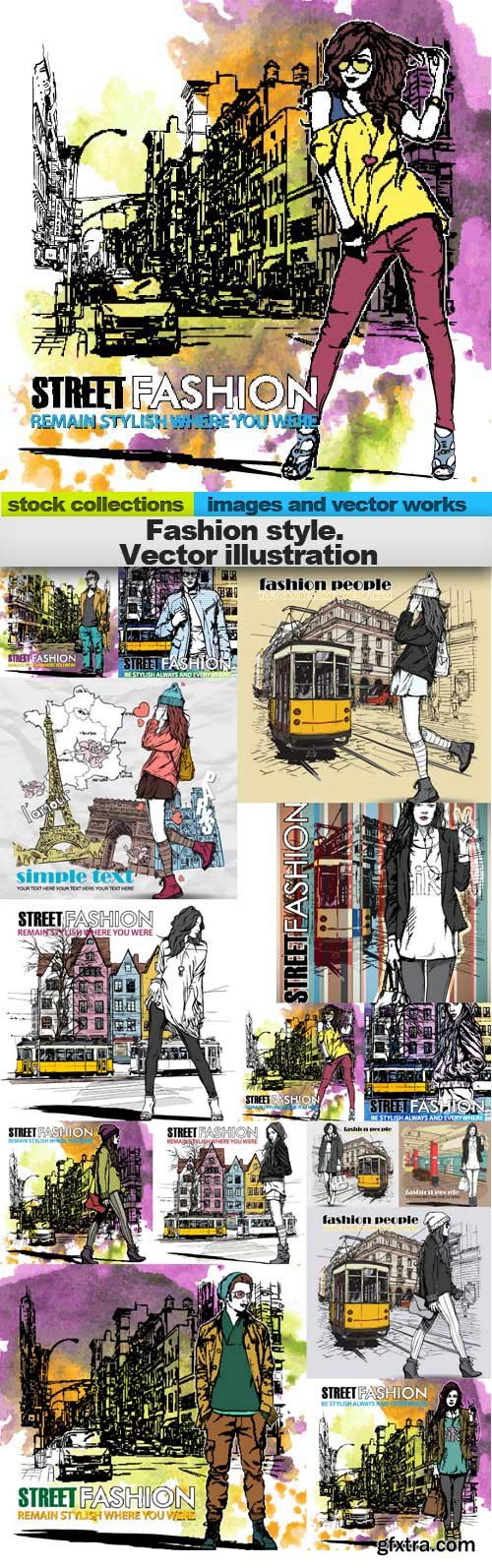 Fashion style. Vector illustration, 15 x EPS
