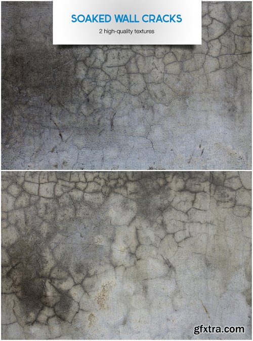 Soaked Wall Cracks - Stock Textures