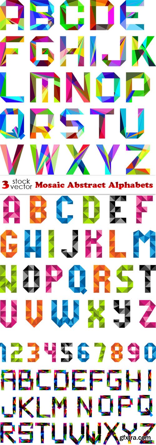 Vectors - Mosaic Abstract Alphabets