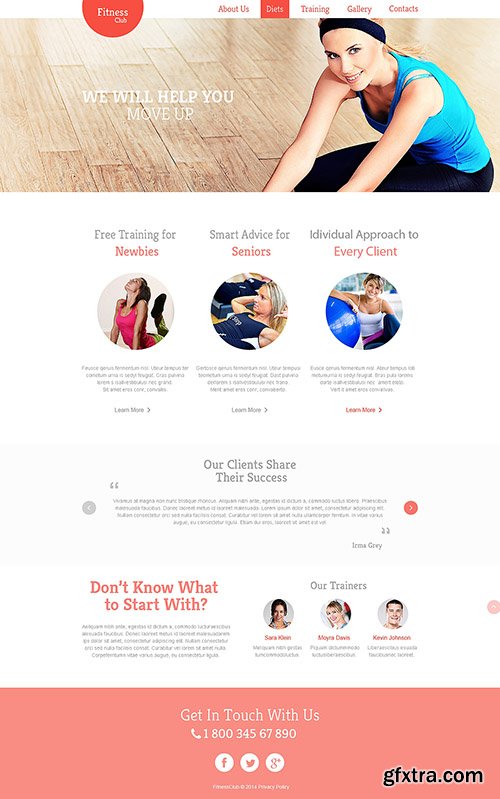 TemplateMonster - Fitness Responsive Website Template