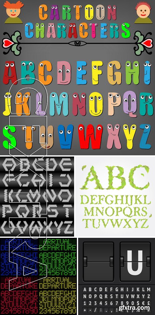 Stock Vectors - Alphabets 25