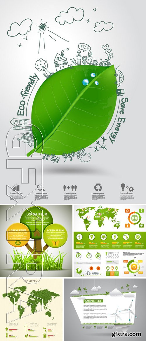 Stock Vectors - Ecology template 8