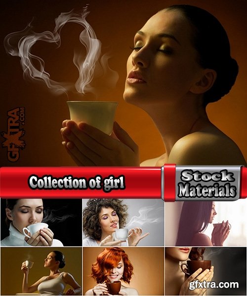 Collection of girl pt coffee tea mug cup different drink good smell 25 HQ Jpeg