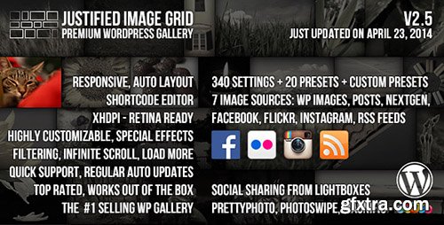 CodeCanyon - Justified Image Grid v2.5 - Premium WordPress Gallery