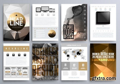 Stock Vectors - Business Flyer Template 9, 25xEPS