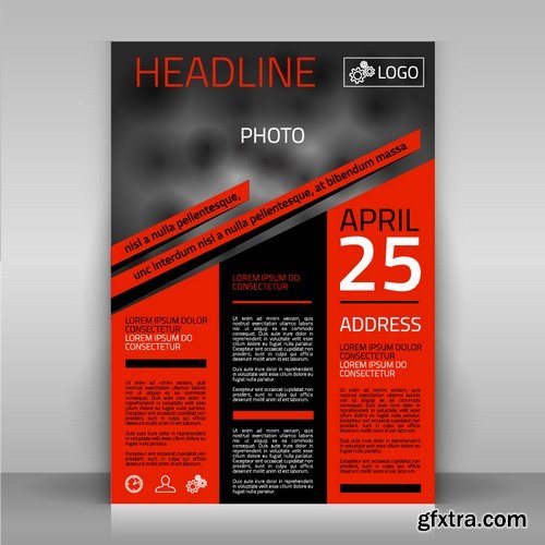 Stock Vectors - Business Flyer Template 9, 25xEPS