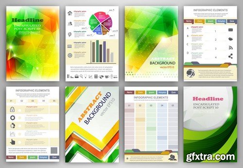 Stock Vectors - Business Flyer Template 9, 25xEPS