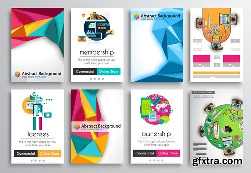 Stock Vectors - Business Flyer Template 9, 25xEPS