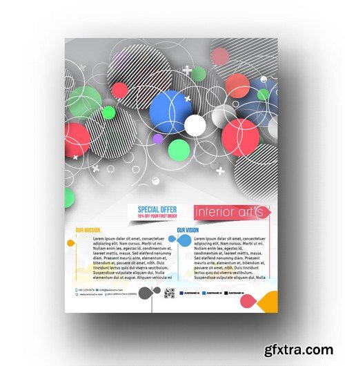 Stock Vectors - Business Flyer Template 9, 25xEPS