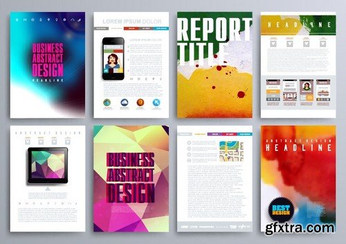 Stock Vectors - Business Flyer Template 9, 25xEPS