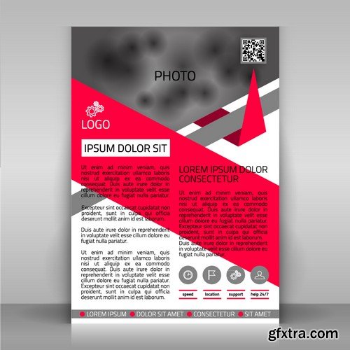 Stock Vectors - Business Flyer Template 9, 25xEPS