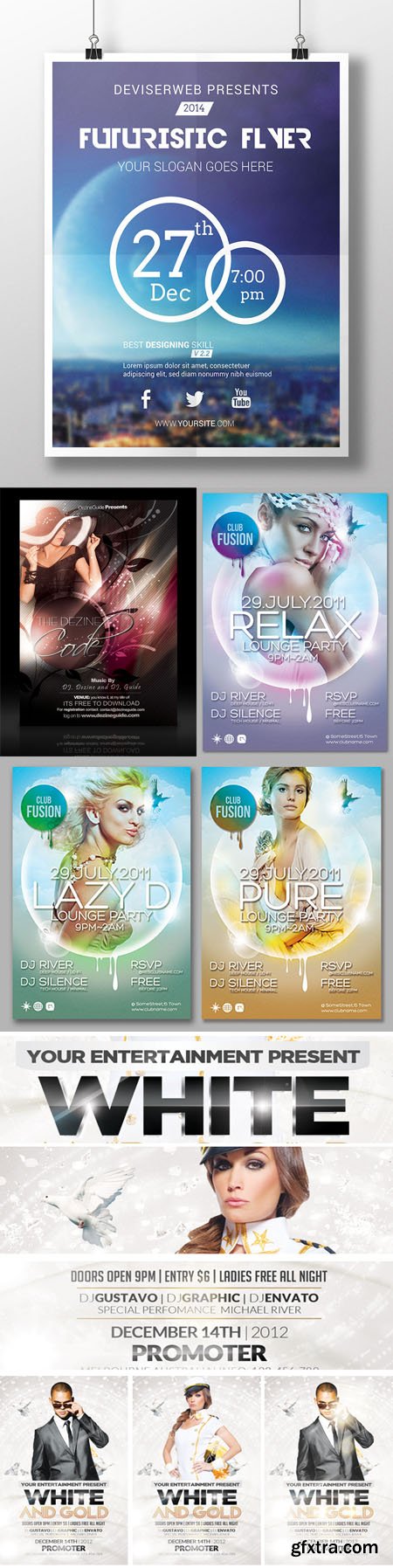 Collection of Poster/Flyer PSD Templates