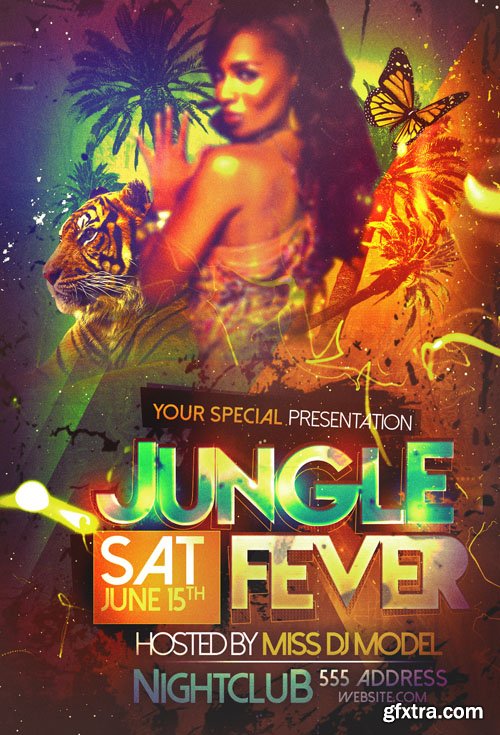 Jungle Fever Tropical Flyer Template