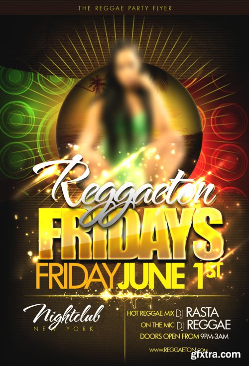 Reggaeton Fridays Flyer Template