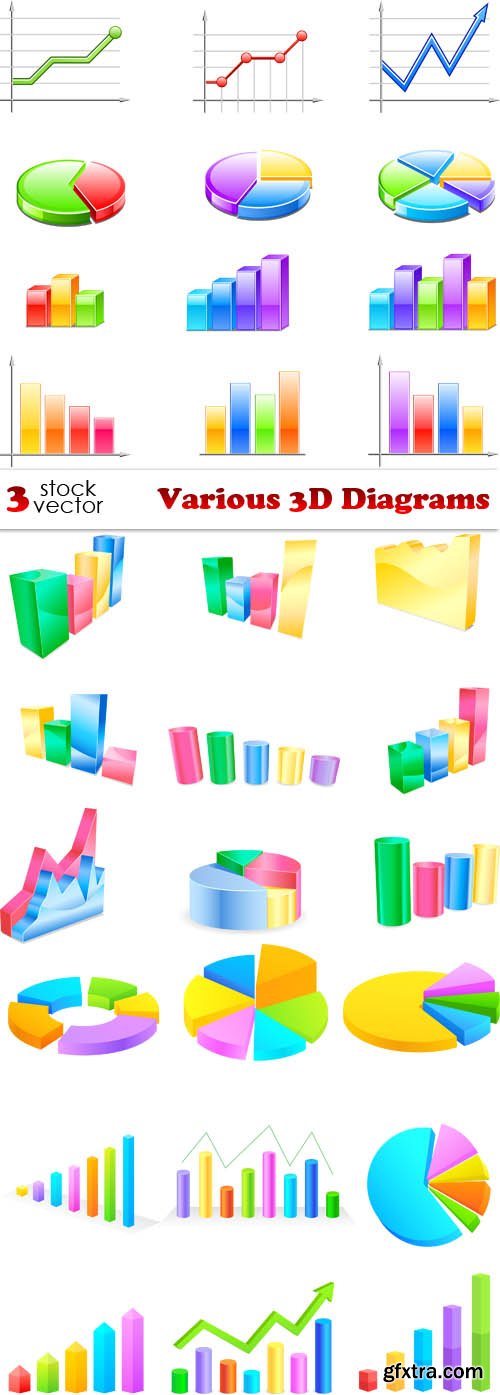 Vectors - Various 3D Diagrams